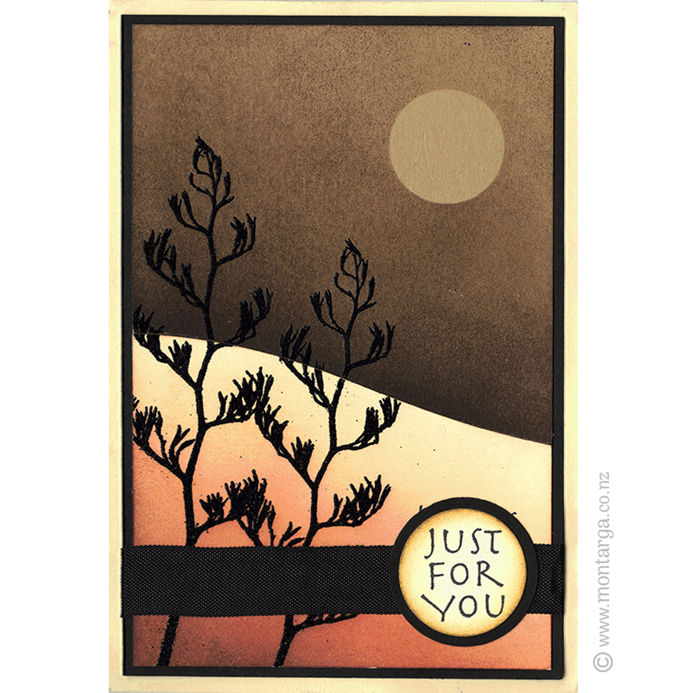 1986 FFF - Flax Head Rubber Stamp