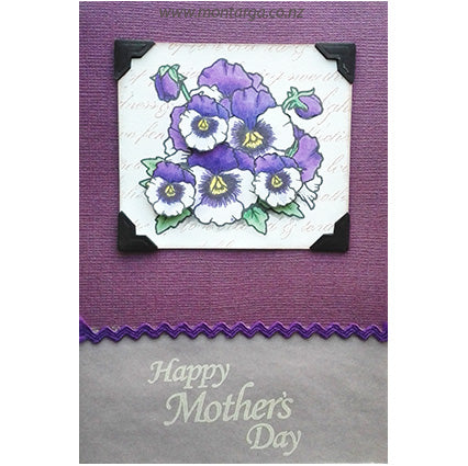 3031 E - Mother's Day Wording Rubber Stamp