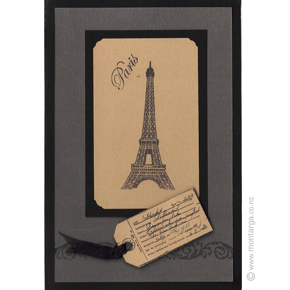 1752 A - Paris Wording Rubber Stamp