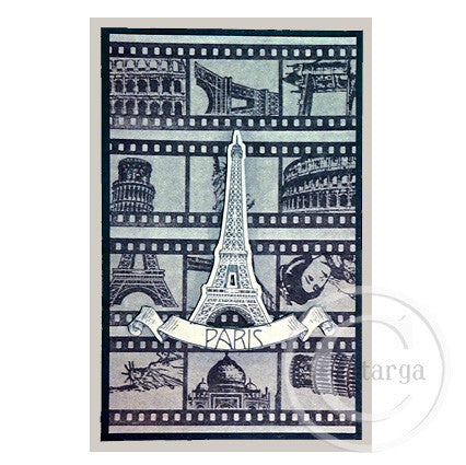 3814 FFF - Film Strip Rubber Stamp