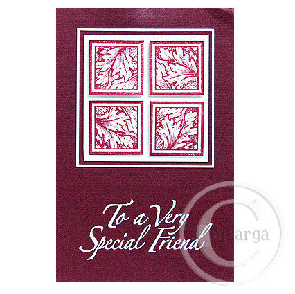 3018 FF - Special Friend Wording Rubber Stamp