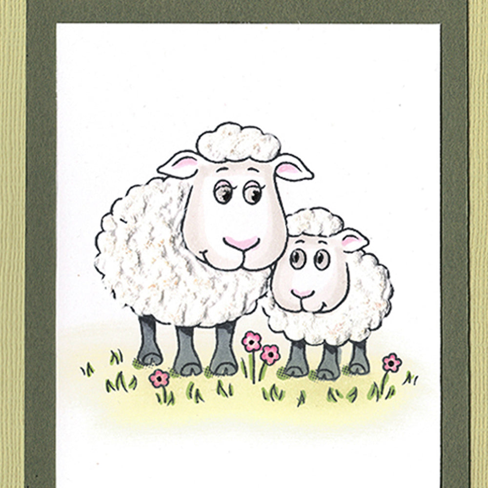 Card Sample - Happy Birthday to Ewe - Green