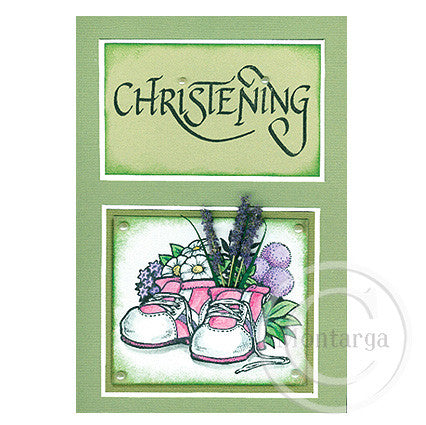 0367 G - Baby Shoes Rubber Stamp