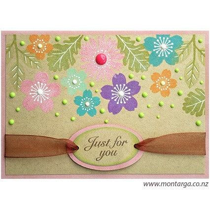 2843 B - Just For You Wording Rubber Stamp