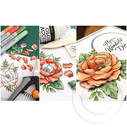 Card Sample - Rose - Have a Wonderful Day