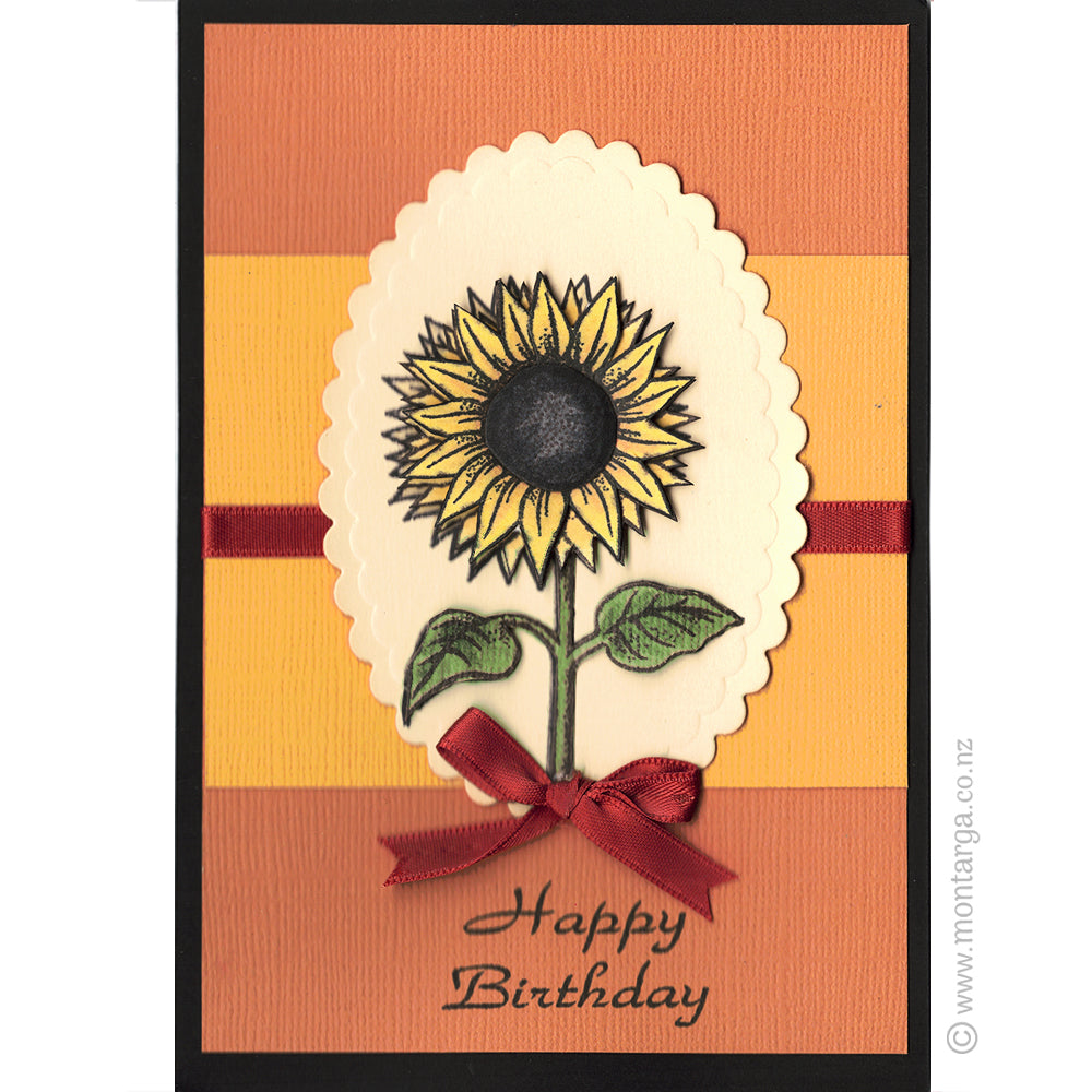 3274 G - Sunflower Rubber Stamp