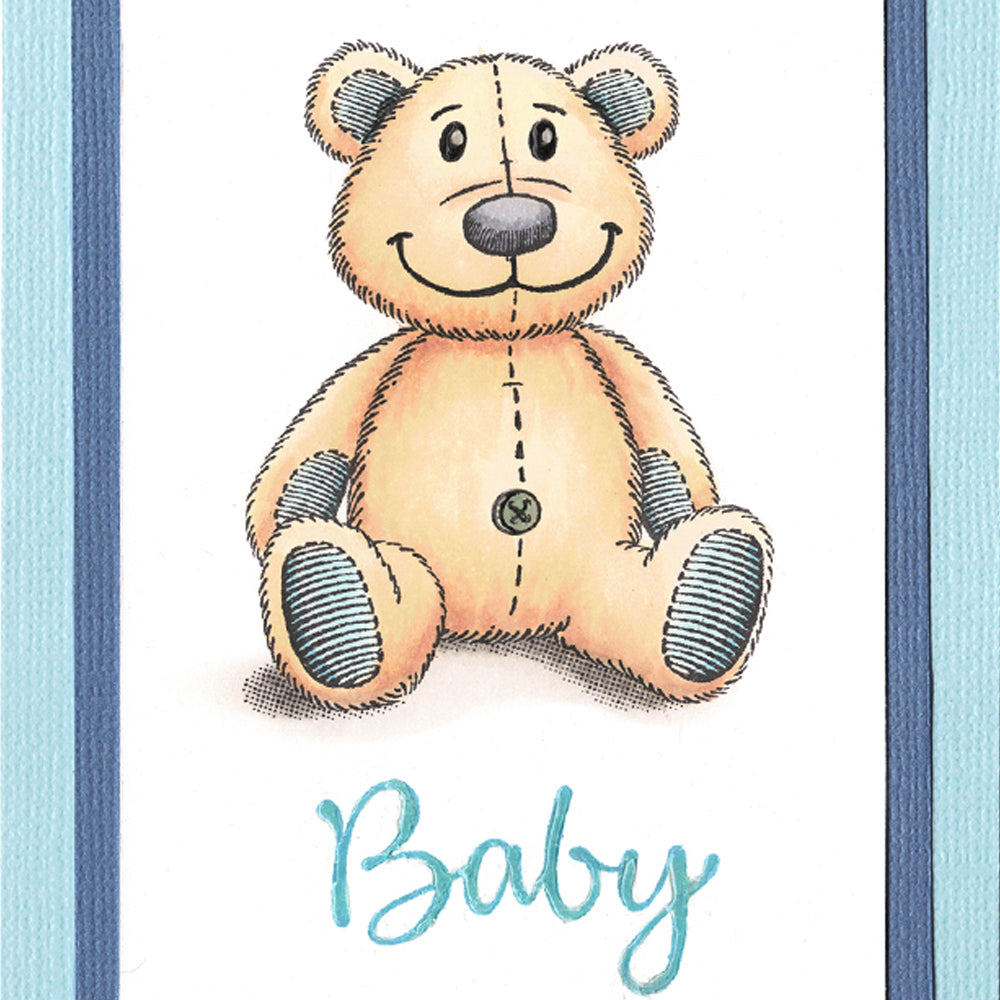 Card Sample - Teddy - Baby Card