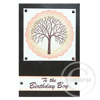 0183 BB - Birthday Boy Wording Rubber Stamp