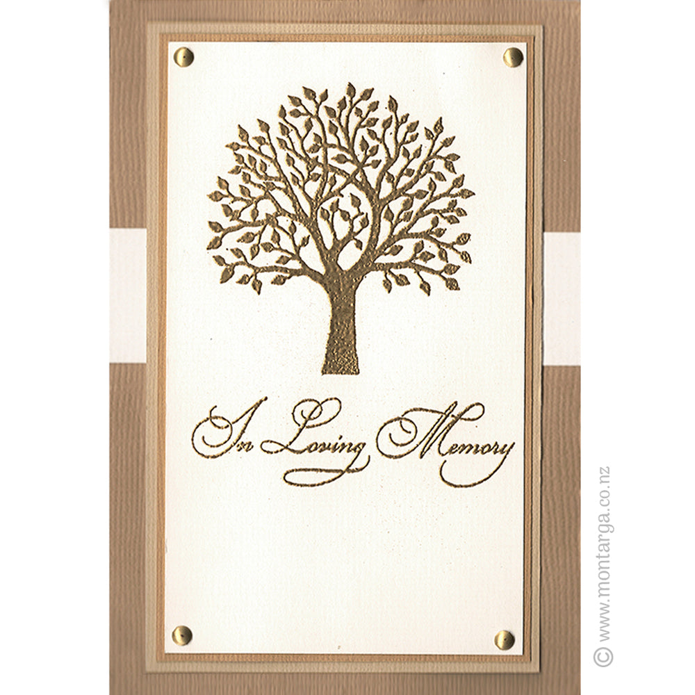 2829 BB - Loving Memory Wording Rubber Stamp