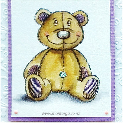 Card Sample - Watercolour Teddy