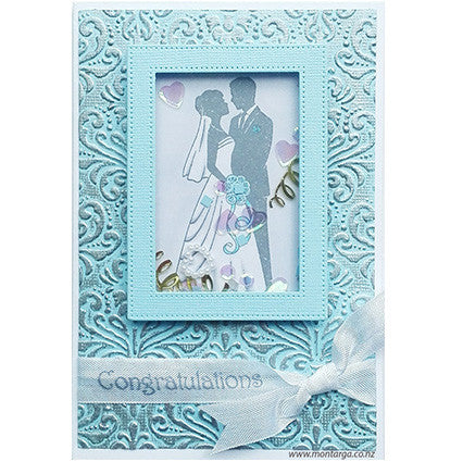 Card Sample - Wedding Couple - Shaker Card