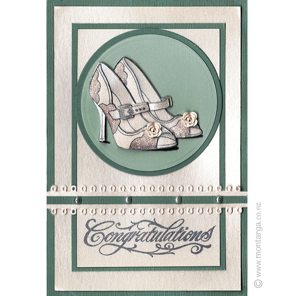 0333 BB - Congratulations Wording Rubber Stamp