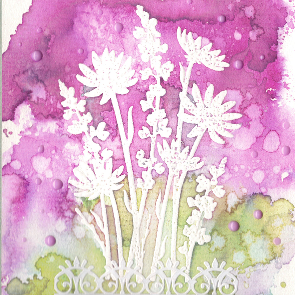Card Sample - Watercolour Oxide Resist