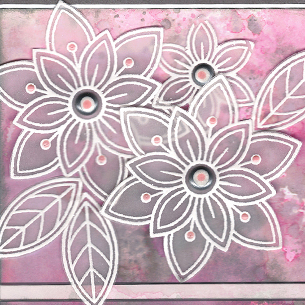 Card Sample - Vellum Flowers