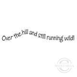 0165 BB - Over The Hill Wording Rubber Stamp