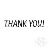 0213 B - Thank You Wording Rubber Stamp