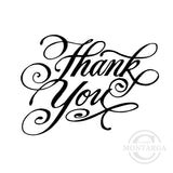 0223 D - Thank You Wording Rubber Stamp