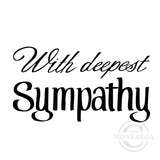 0339 E - Deepest Sympathy Wording Rubber Stamp