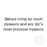 0374 BB - Baby Words Wording Rubber Stamp