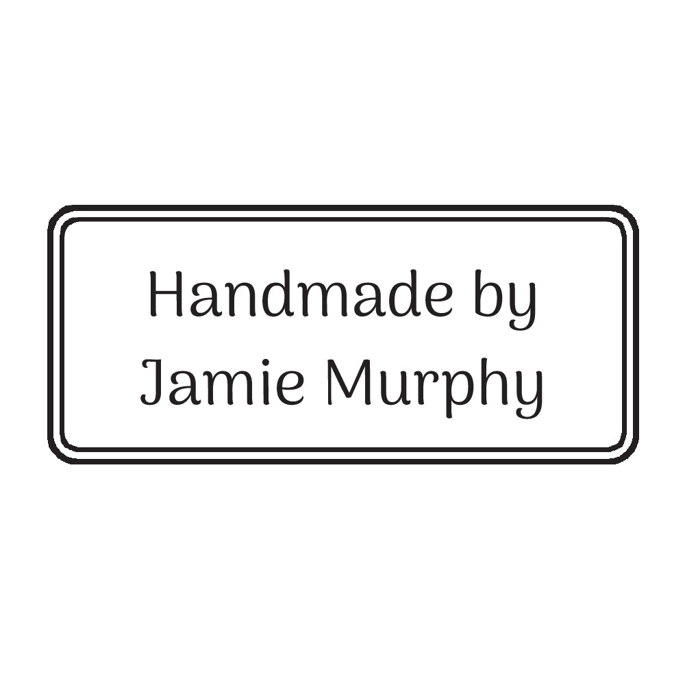 0471 B Plain Frame - Personalised Rubber Stamp