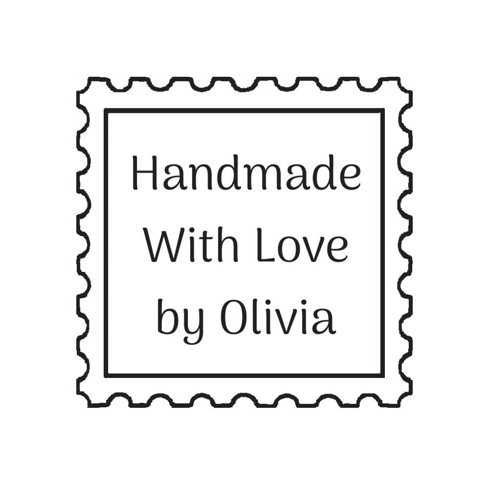 0479 C Postage Stamp Frame Personalised Rubber Stamp Rubber Stamps