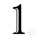 Medium 0481 B - Number One Rubber Stamp