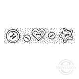 0549 BB - Buttons Rubber Stamp