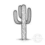 0601 B - Cactus Rubber  Stamp