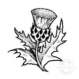 0657 A or C - Thistle Rubber Stamp