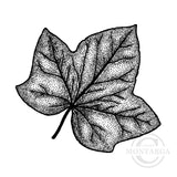 0944 C or F - Leaf Rubber Stamp