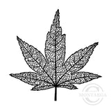 0971 G - Leaf Rubber Stamp