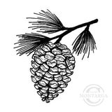 0977 C - Pinecone  Rubber Stamp