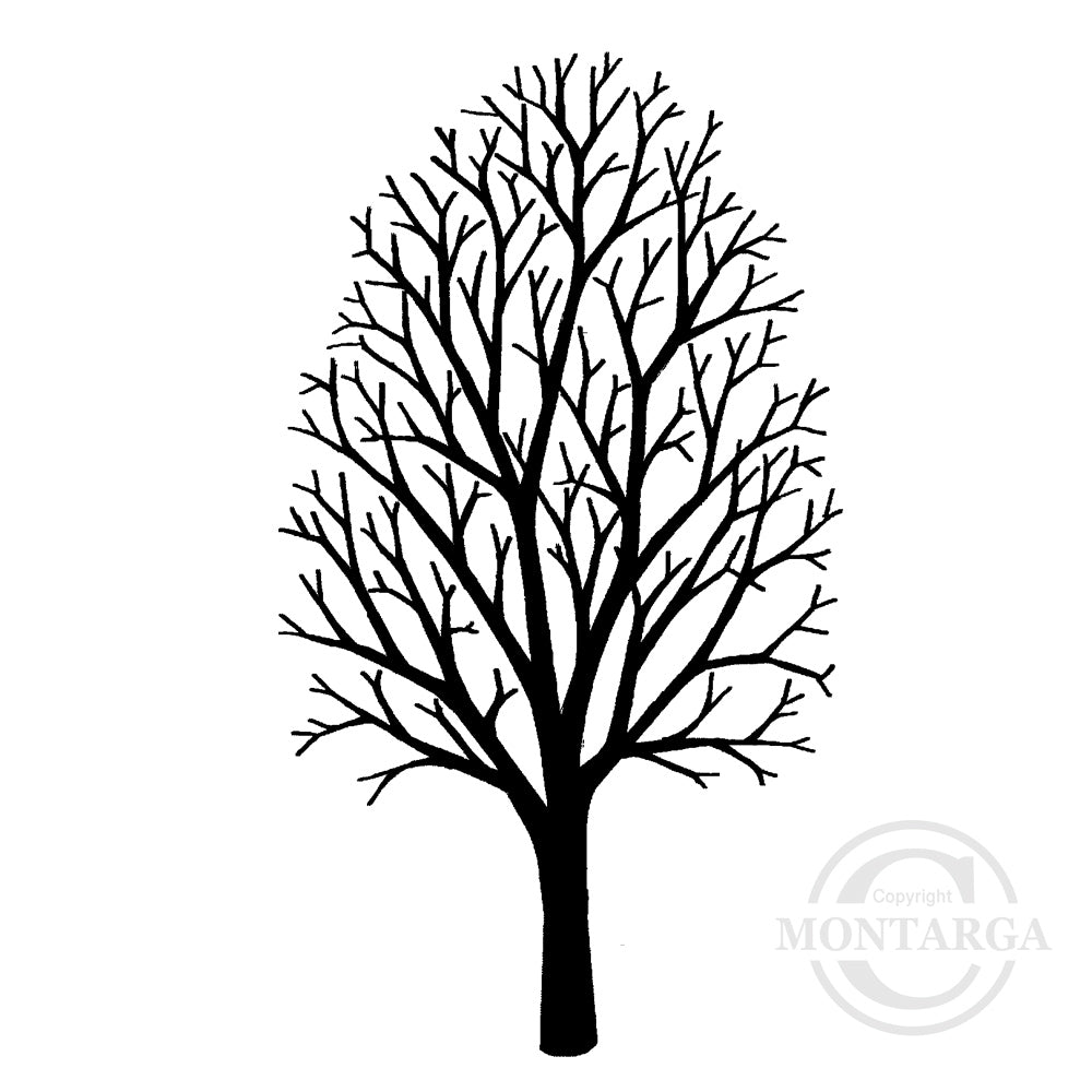 0981 FF - Tree Rubber Stamp – Rubber Stamps by Montarga