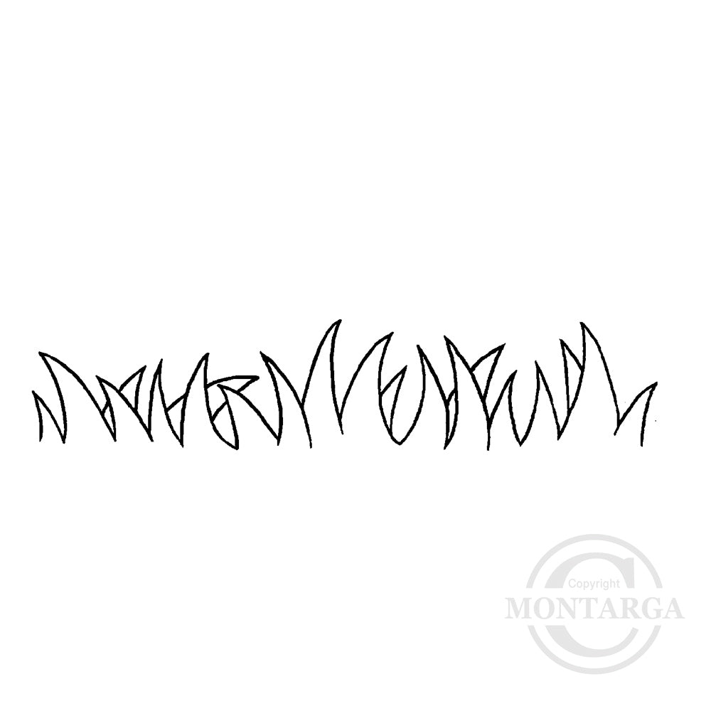 0988 Grass Rubber Stamp