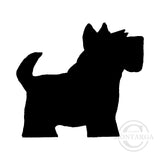 1130 C or A - Scottie Dog Rubber Stamp