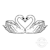 1330 FF - Swans Rubber Stamps