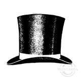 1678 C - Top Hat Rubber Stamp