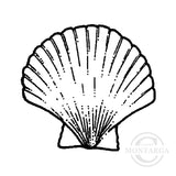 1835 A or C - Shell Rubber Stamp