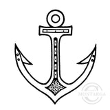 1837 A or C - Anchor Rubber Stamp
