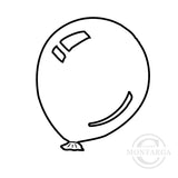 1841 A - Balloon Rubber Stamp