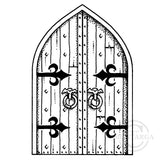 1871 GG - Doors Rubber Stamp