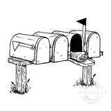 1964 G - Letterboxes Rubber Stamp