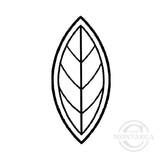 1996 B - Leaf Rubber Stamp
