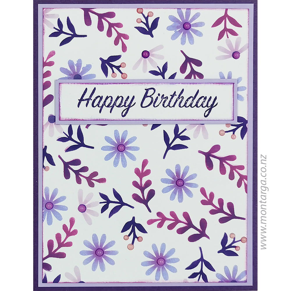Montarga Layering Stencil - Background Floral