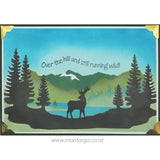 Montarga Layering Stencil - Mountain Landscape
