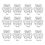 2066 D Teddy - Personalised Teacher Rubber Stamp