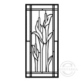 2264 FF - Lilies Window Rubber Stamp