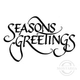 2324 E - Seasons Greetings Wording Rubber Stamp