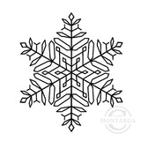 2337 A C or F - Delicate Snowflake Rubber Stamp