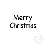 2349 A - Mini Merry Christmas Wording Rubber Stamp